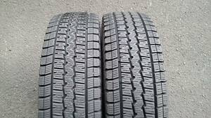 ☆バリ山 DUNLOP WINTERMAXX SV01 195/80R15 107/105L LT 2本 ハイエース レジアス キャラバン ボンゴ モコ等☆