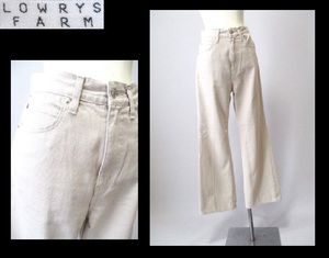 [009-52]LOWRYSFARM Lowrys Farm * beige cotton pants /M size 