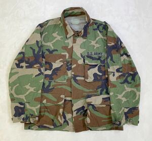 美品　米軍　戦闘服　陸戦服　U.S ARMY　米軍実物　放出品　LARGE-REGULAR　COAT COMBAT WOODLAND　ジャングルファティーグ