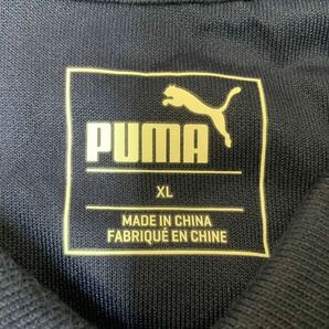美品 PUMA プーマ 半袖 ポロシャツ ゴルフシャツ DRY CELL メンズ XLサイズ ネイビー ドライ素材 大きいサイズの画像4