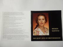 CD/US: フォーク/Wendy Saivetz - The Quiet Joys Of Brotherhood/Amazing Grace:Wendy Saivetz/Alone:Wendy Saivetz/Broken Rainbow_画像10