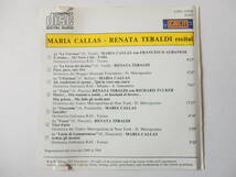 CD/歌曲/マリア・カラス - レナータ・テバルディ/Maria Callas - Renata Tebaldi- Recital/椿姫/清教徒/トスカ/ラ.ジョコンダ/Vissi D'Arte_画像6