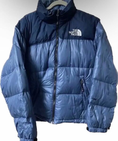 90s THE NORTH FACE 700fill y2k グランジ センターロゴ 希少 ビンテージ