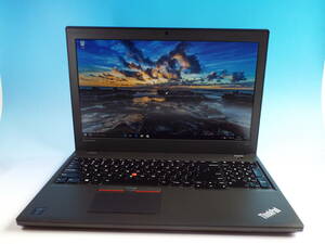 優良品！Lenovo Thinkpad T550 Corei7(5600U)2.6Ghz/16GB/500GB/15.6/Windows10/DtoD/WLAN/消毒済/英語キー　Ver.1