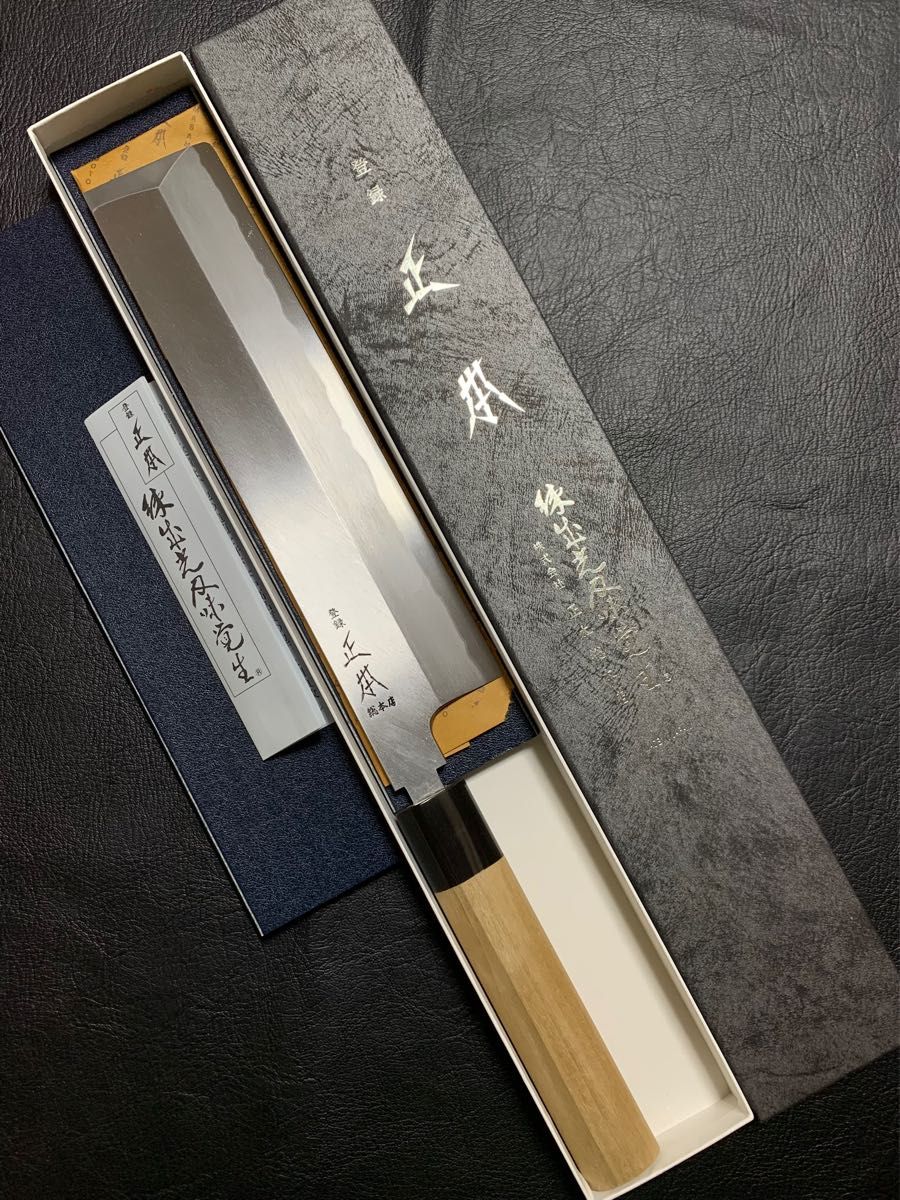 正本総本店 薄刃 包丁 本霞玉白鋼 7寸|PayPayフリマ