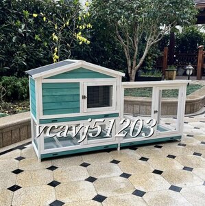 ◆新品◆ニワトリ小屋 兎 ハウス ハト小屋 ペット別荘 木製 ウサギ 鳥かご 小屋 豪華 防雨 防腐 屋外 養殖 飼育 庭 掃除しやすい