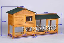 ◆新品◆ニワトリ小屋 兎 ペット別荘 ハウス 木製 ハト小屋 防雨 防腐 ウサギ 小屋 飼育 屋外養殖 庭 掃除しやすい グレー_画像6