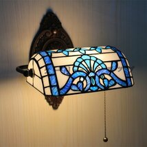 ウォールライト 壁掛け照明 LED対応 ステンドランプ ステンドグラス レトロな雰囲気 ティファニー技法 花柄 照明_画像1
