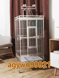  bird cage * cage gorgeous . large parrot cage, 304 stainless steel steel. dove. ., with casters .. movement possible animal. holiday house . paper dove . house ...