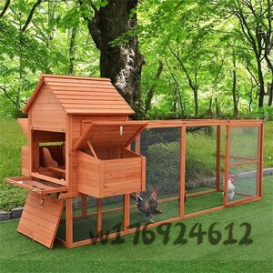 高品質★強くお勧め★小動物 木製 飼育ケージ うさぎ小屋 飼育ゲージ にわとり 鳥かご 鶏小屋 レース鳩 養鶏 310*150*150cm