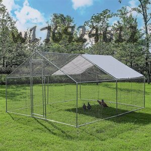  high quality large made of metal chicken small shop. walk house . cage hen Ran house rabbit cage waterproof & ultra-violet rays prevention with cover zinc plating steel small shop 4*3*2m