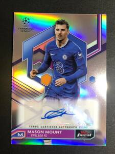 Topps FINEST SOCCER 2022-23 MASON MOUNT CHELSEA ENGLAND AUTO