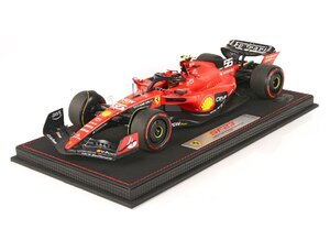 ＜予約品＞　BBR 1/18 Ferrari SF23 Bahrain GP 2023 C. Sainz　フェラーリ　サインツ　BBR231855die　ケース・台座付