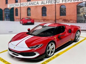 Burago 1/18 Ferrari 296 GTB ASSETTO FIORANO レッド　フェラーリ　ブラーゴ