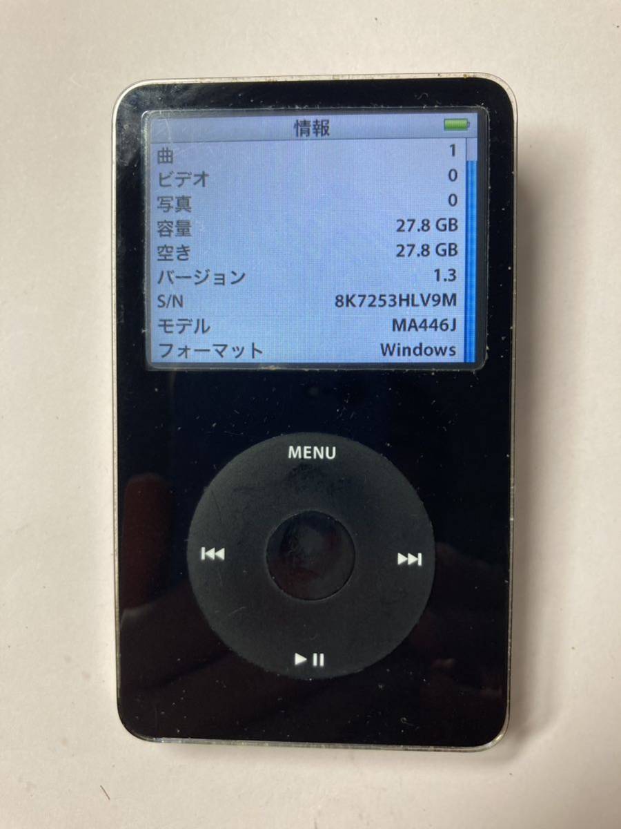iPod classic HDD30GBから80GBに載せ替え 新品バッテリー交換済 iTunes