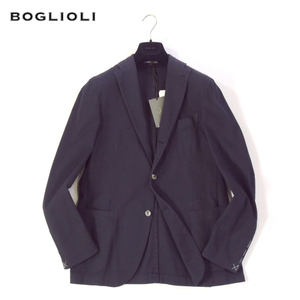 [ обычная цена 10.2 десять тысяч * новый товар *50] BOGLIOLI( BOGLIOLI )K.JACKET хлопок булавка head одиночный 3B жакет темно-синий N2902Q