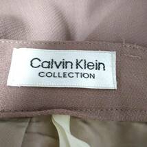 475 良品 Calvin Klein カルバンクライン オンワード樫山 パンツ スラックス ブラウン系 ウエスト66cm レトロ 上品 USED レディース 　_画像8