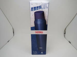 42006 ★ サーモス 水筒 保冷炭酸飲料ボトル 1L ネイビー 保冷専用 FJK-1000 NVY ★ 未使用