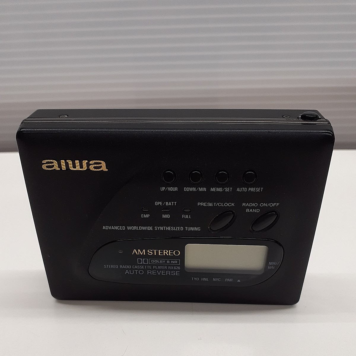 aiwa AM/FMラジオ ポータブルカセットプレーヤー HS-RX470-