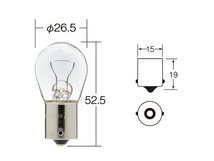 白熱 バルブ ウインカー バック ランプ ライト 12V 35W BA15s S25 クリア 10個 一般 ノーマルバルブ 小糸製作所 小糸 KOITO 4519_画像3