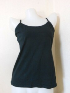 *.*sheipa- attaching * cotton * camisole black 3L 0906