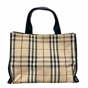 BURBERRY バーバリー ノバチェック T-04-02 ハンドバッグ レディース 保存袋付き 人気 【中古】 K2308K179