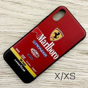 マールボロ フェラーリ iPhone X / XS ケース F1 Ferrari マルボロ プロスト アレジ シューマッハ スマホ