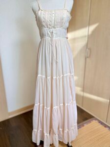 GUNNE SAX ガニーサックス　ベビーピンクのヴィンテージ キャミソールドレス