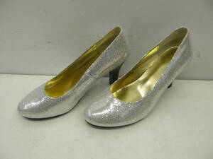 ACQUA CALDA! stylish . Schic .! spangled! pumps!24cm( silver )