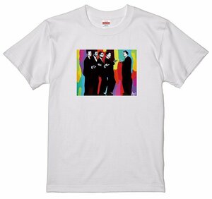 サイズS/M/L/XL有 レインボー カラフル グラフィック イラスト Tシャツ five satins ファイブサテンズ ドゥーワップ オールディーズ