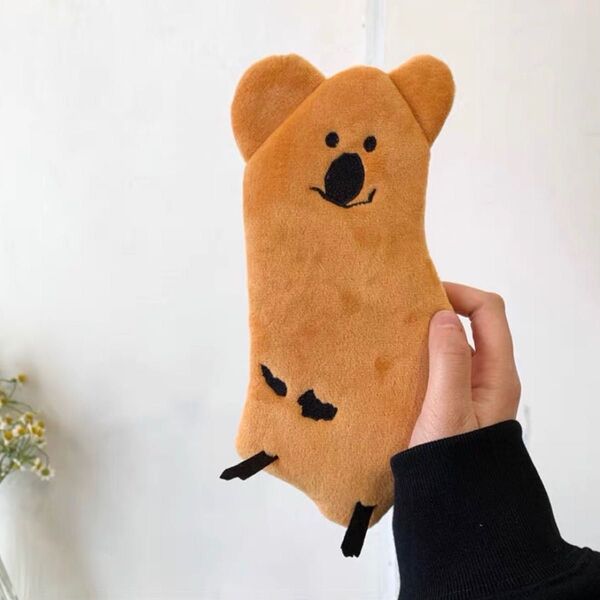 【新品未使用】韓国 クマ くま ビニール ポーチ 小物 ペンケース コアラ こあら koala モコモコ クッション もこもこ