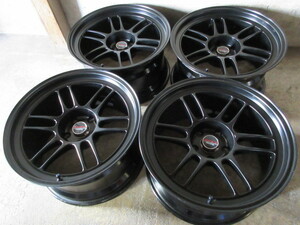 軽量&日本製4本set!! ENKEI Racing RPF1 (黒) (18x9,5+15 5H/114,3) GT-R ランエボ シルビア スカイライン フェアレディZ RX-7 ドリ車 峠 