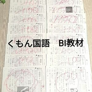 ⑫【未使用あり】☆くもん 公文　国語プリント　BⅠ 　175枚☆