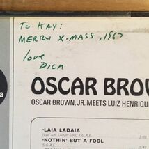 FONTANA US盤 SRF67549 サバービア OSCAR BROWN JR. & LUIZ HENRIQUE オスカー・ブラウンJr ＆ ルイス・エンリケ FINDING A NEW FRIEND_画像2