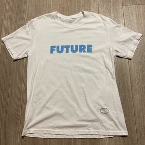 HA574 送料185円 TANGTANG タンタン 半袖Tシャツ sizeL プリントTee FUTURE コットン100%