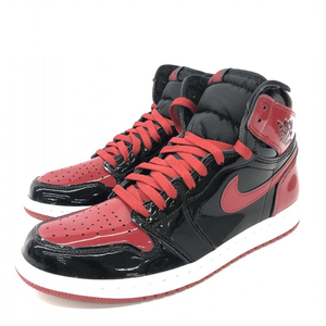 【中古】NIKE AIR JORDAN 1 High OG Patent Bred　555088-063　28cm ナイキ　エアジョーダン1[240066127145]