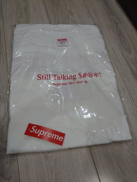 still talking tee ホワイト M supreme 白