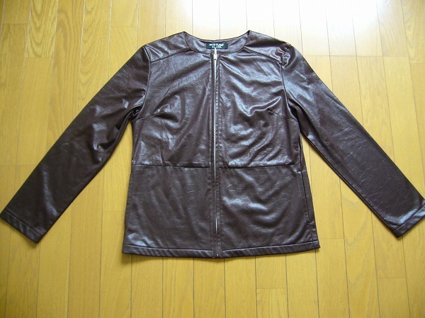 ★美品　ナイスクラップ　NICE CLAUP　ノーカラー　ジャケット　 アウター　ブラウン　Z