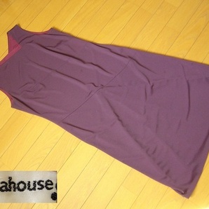★美品*Abahouse Devinette アバハウス*ノースリ*ワンピース*紫茶
