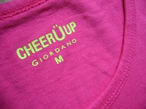 ★GIORDANO　ジョルダーノ●CHEER UP●ロング丈　半袖　Ｔシャツ　Ｍ_画像2