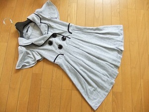 ★美品*ANGLE*千鳥格子*柔らか*パイピング*切り替えワンピース