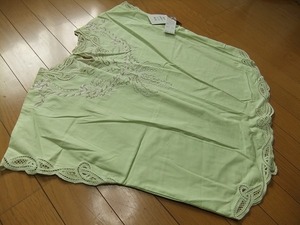 * new goods *AY KYOTO* elegant embroidery * pull over * blouse shirt large size * green 