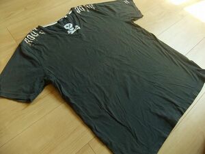 ★BEAMS HEART　ビームス ハート*スカル*Vネック*半袖シャツ*グレーＬ