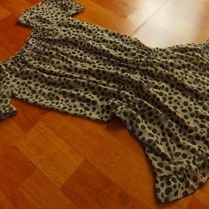 美品*MINIMUM ミニマム*アニマル柄*シフォン*ワンピース*2