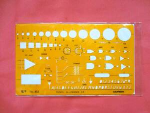 UCHIDA шаблон No.852 электрический линейка + шаблон No.853 электронный линейка [ не использовался ]