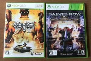 中古XBOX360♪セインツ・ロウ2 + セインツ・ロウ4 ウルトラ・スーパーアルティメット・デラックス・エディション(SAINTS ROW IV) セット