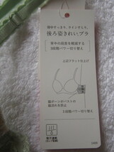 ☆１点のみ！新品！ワコール ウイング wing 「脇高」背中すっきり、ラインすらり 後ろ姿きれいブラ ブラジャー C75/メロン！！_画像6