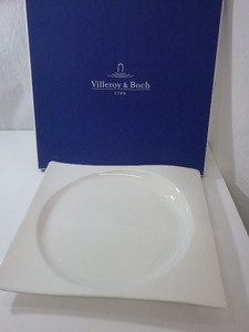 # Villeroy & Boch ビレロイボッホ 白磁 ホワイト 大皿　角型 