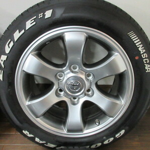 【送料無料・税込み】TOYOTA 120 プラド純正ホイール 17in7.5J+30 6穴PCD139.7 EAGLE#1 NASCAR 215/60R17C ハイエース流用にの画像4