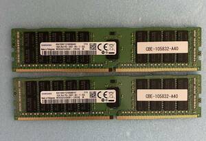 SAMSUNG DDR4 PC4-2400T 16gb x 2 枚 セット (32gb)